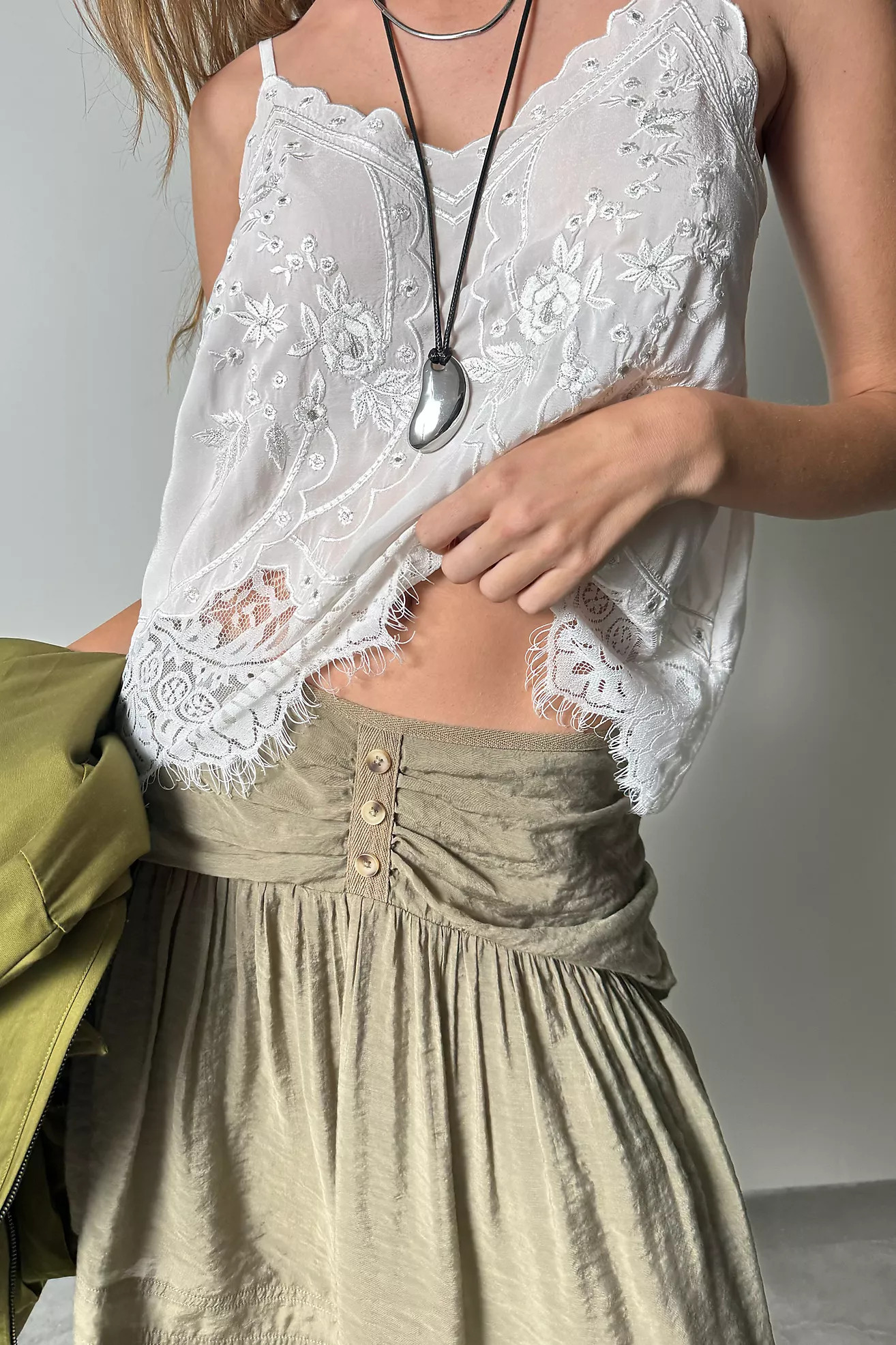 LyreBird Embellished Lace Tank | Anthropologie (US)