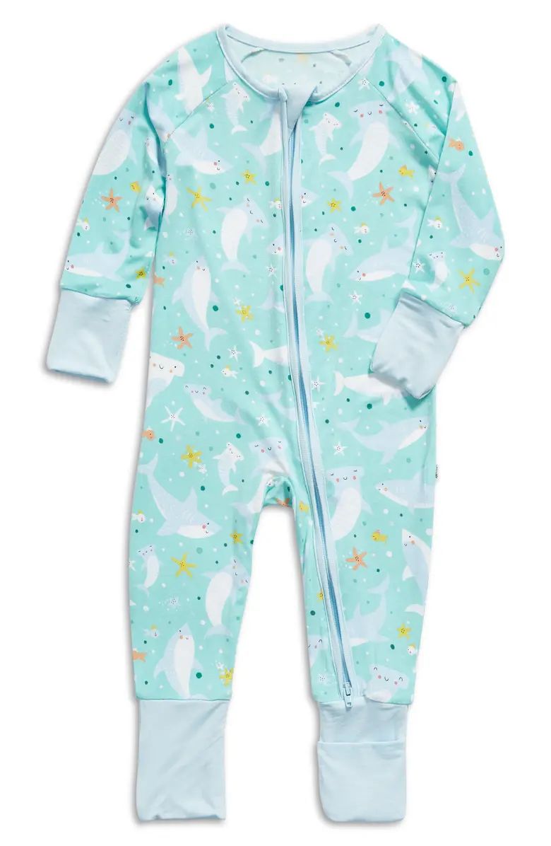 Shark Soiree Fitted One-Piece Pajamas | Nordstrom