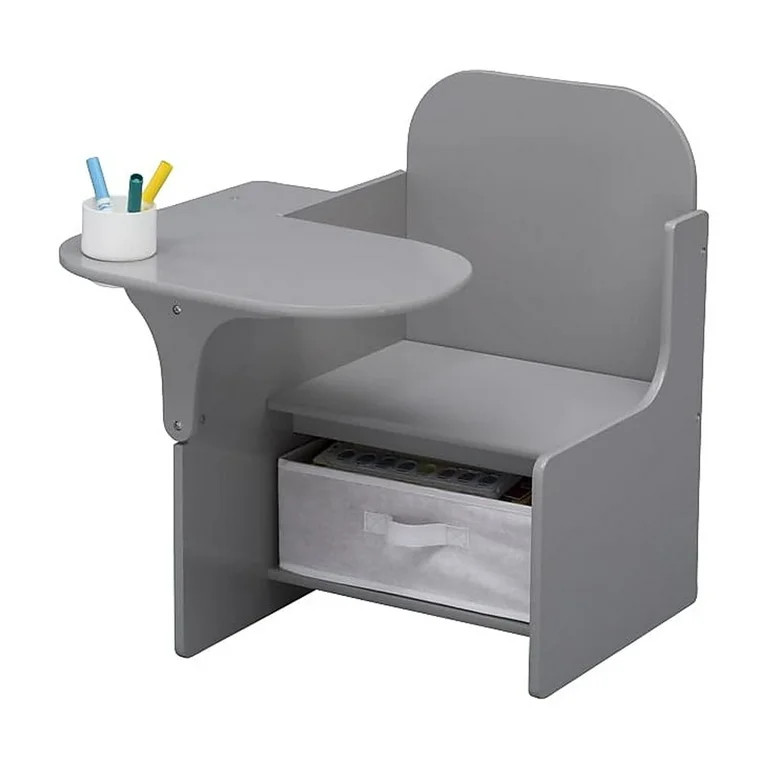 Delta Children Classic Chair Desk With Storage Bin, Grey | Walmart (US)