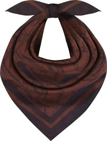 Cinnamon Bark Square Silk Scarf | Nordstrom