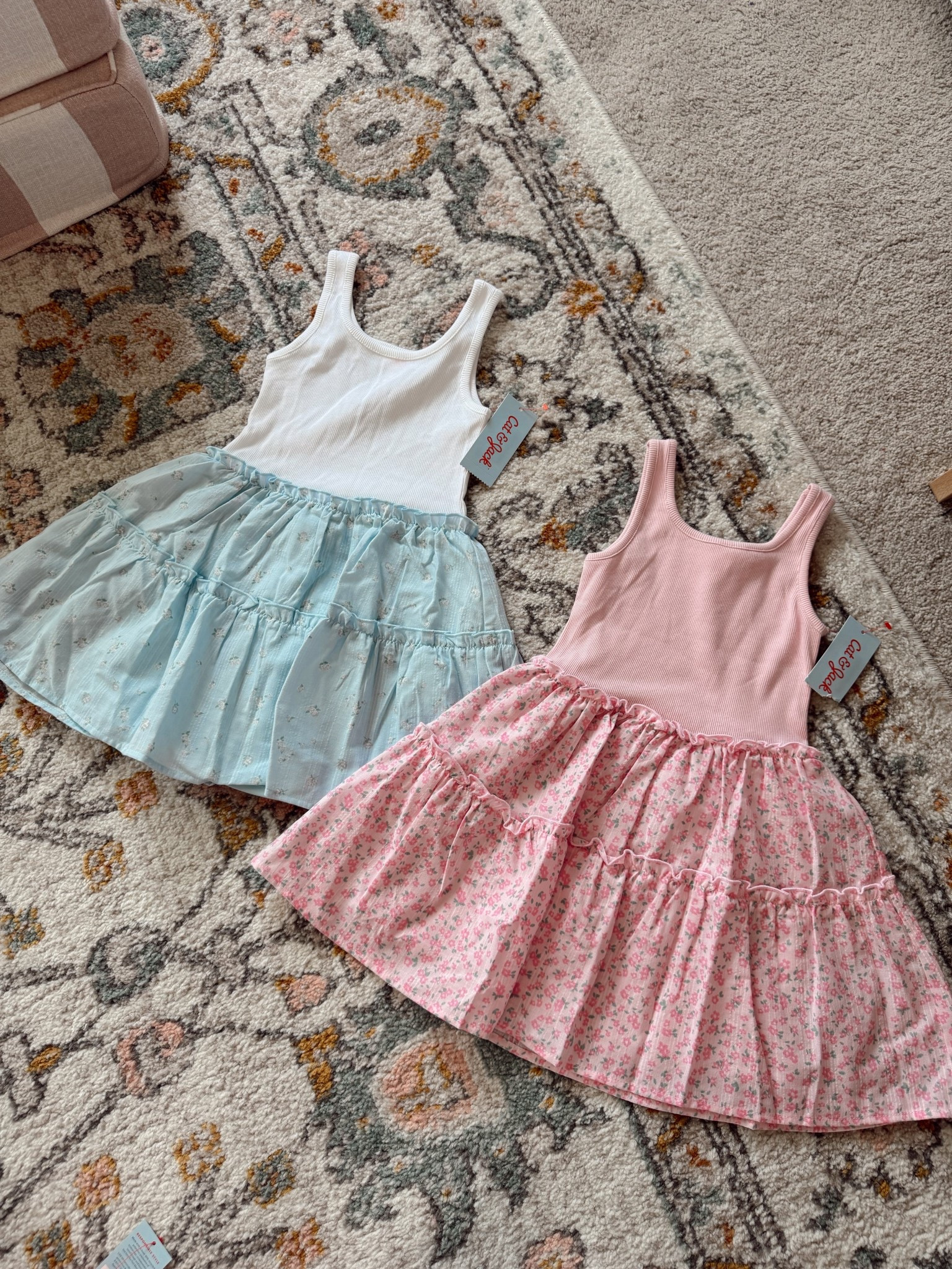 Girl spring dresses! Had to get the blue and the pink in XS 🩵🩷 $10 Off $40 sale 🙌🏼 

#LTKKids #LTKSpringSale #LTKSaleAlert