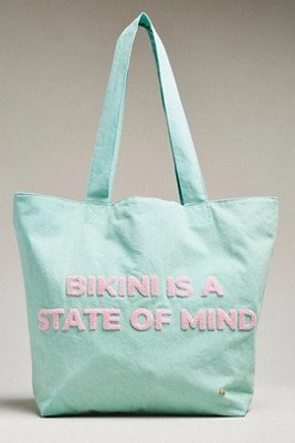 PQ Swim Vacation Script Tote Bag | Anthropologie (US)