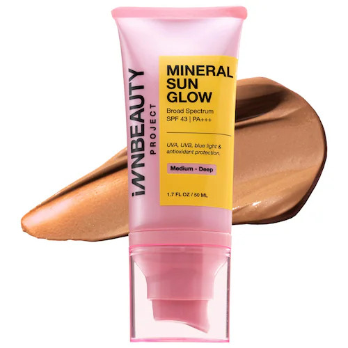 Mineral Sun Glow Broad Spectrum Sunscreen SPF 43 PA +++ with Peptides and Vitamin C | Sephora (US)