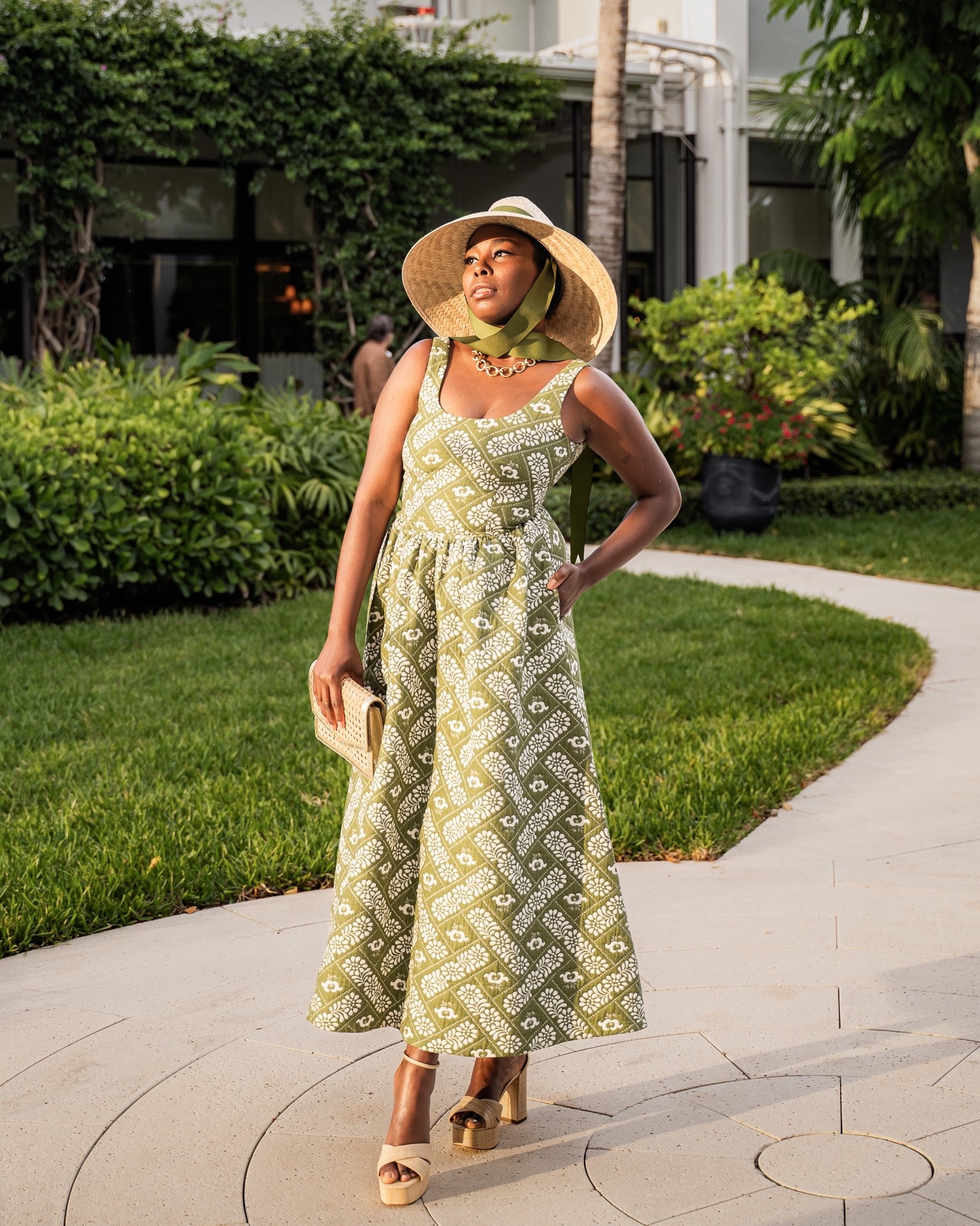 Fall Outfit
Wearing a quilted Hunter Bell dress paired with Sam Edelman sandals and a Sarah Bray Bermuda hat 

#LTKSeasonal #LTKMidsize #LTKStyleTip