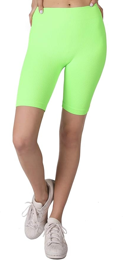 NIKIBIKI Women Seamless Ribbed Biker Shorts, Made in U.S.A, One Size | Amazon (US)