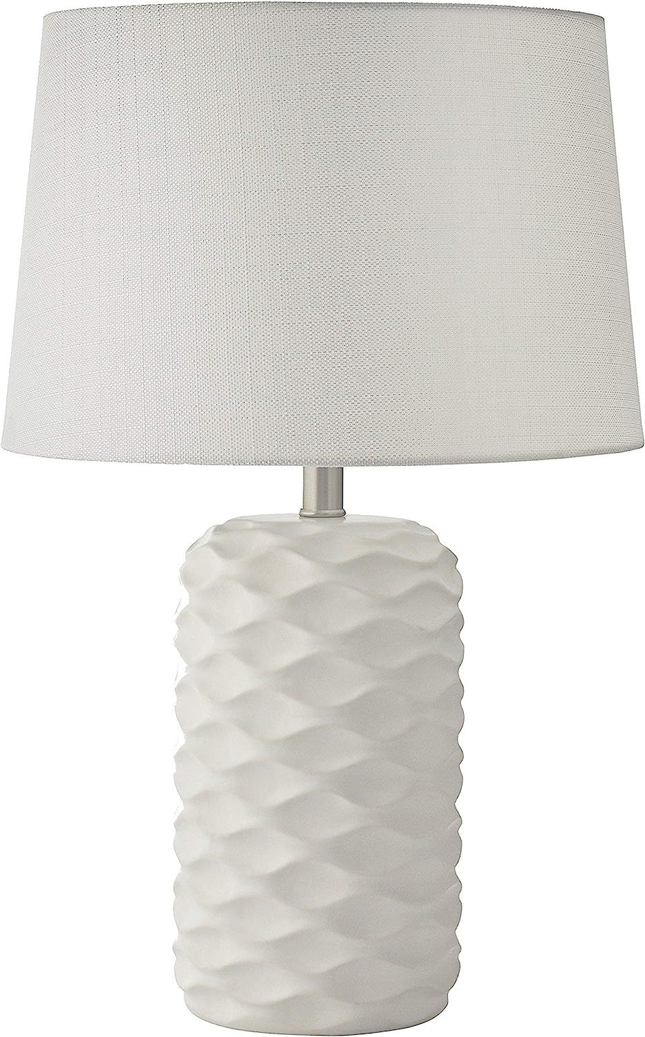 Amazon Brand – Rivet Mid Century Modern Ceramic Wave Table Lamp with LED Light Bulb, 23.25"H, W... | Amazon (US)