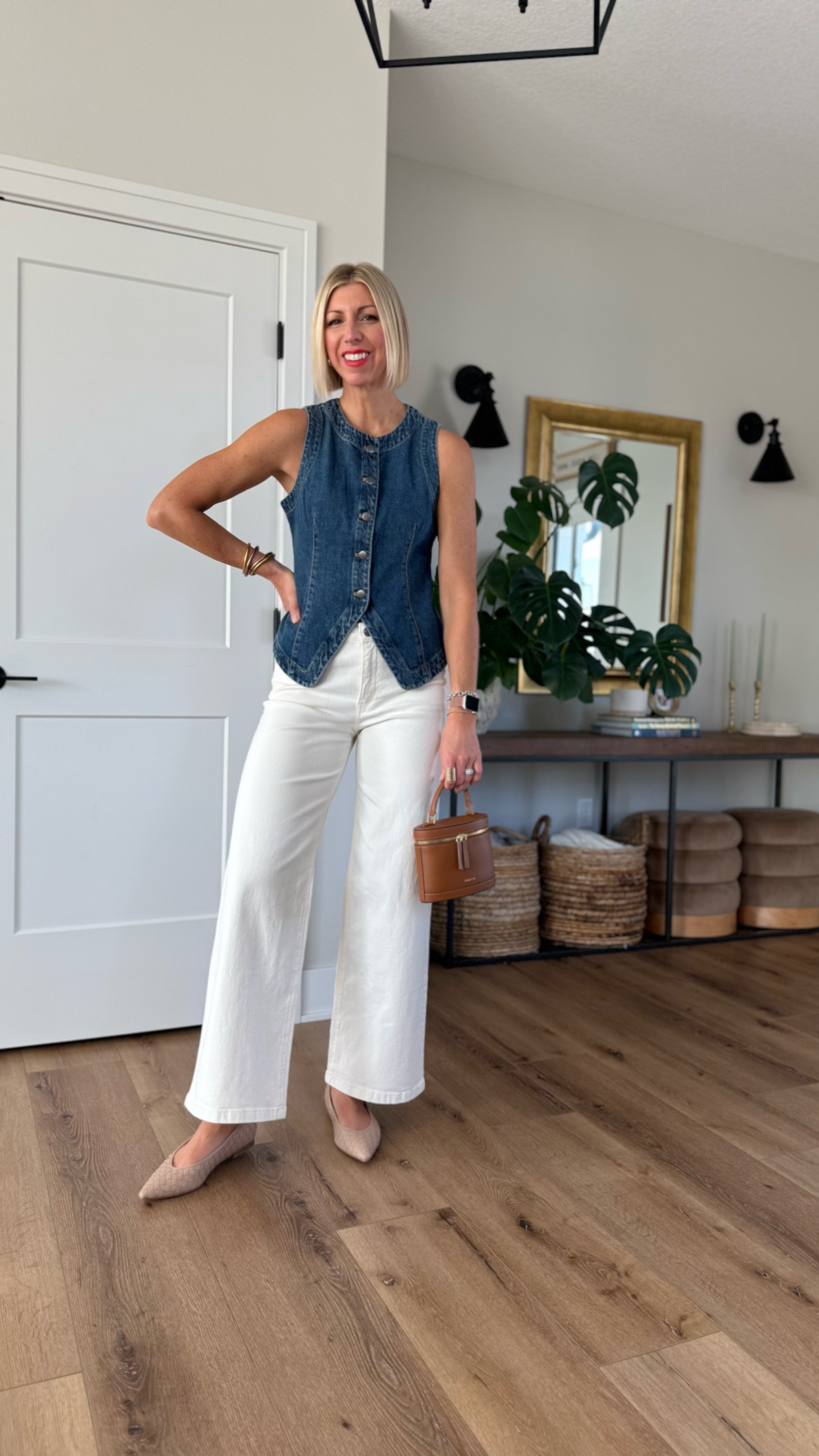 The jeans you will wear on repeat all spring & summer long + go with everything…off white!! These have amazing stretch & fit true to size. Wearing a size 6 (I’m 5’10”) 

#LTKWatchNow #LTKOver40 #LTKStyleTip