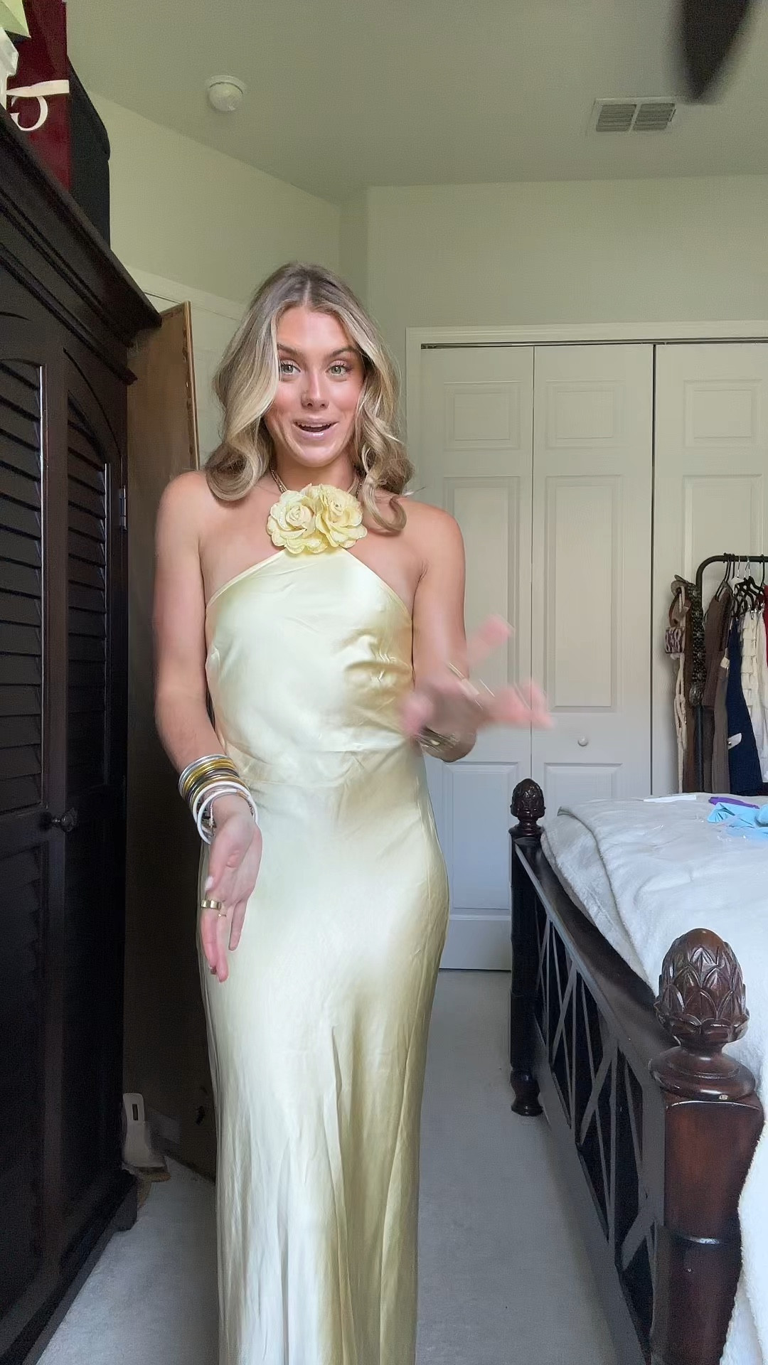 Showpo yellow maxi dress size 2. Get ready to turn heads in the Keithy Midi Dress, a stunning rosette halter neck slip dress in a zesty lemon yellow that promises to make your every entrance unforgettable. Designed with the fashion-forward Gen Z and Millennials in mind, this dress strikes the perfect balance between timeless elegance and contemporary flair.

#LTKSaleAlert #LTKWatchNow #LTKWedding