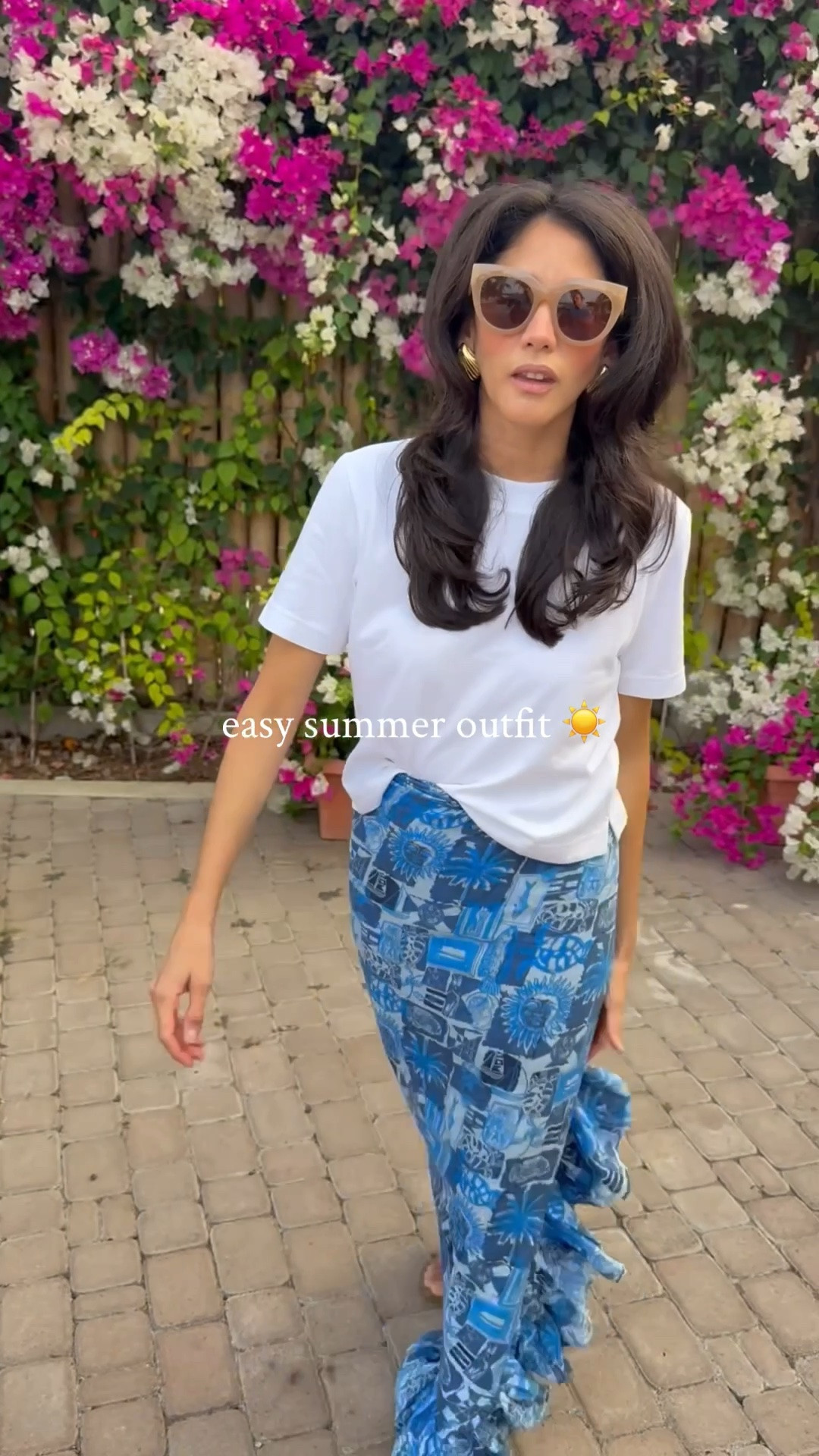 Will always go with a simple white tee, printed pareo, and statement gold earrings. 

Sizing: Loving this thicker oversized jersey from @jcrew is the perfect fit, length, structure that makes the look a bit dressier, wearing a size XXS because it’s oversized it’s roomy and this smaller size worked the best for me. The power pareo is free size, the jelly sandals from @amazonfindsandfashion are well priced, comfortable and cute. The sunglasses are also my go-to for any summer looks.

#LTKTravel #LTKSwim #LTKootd