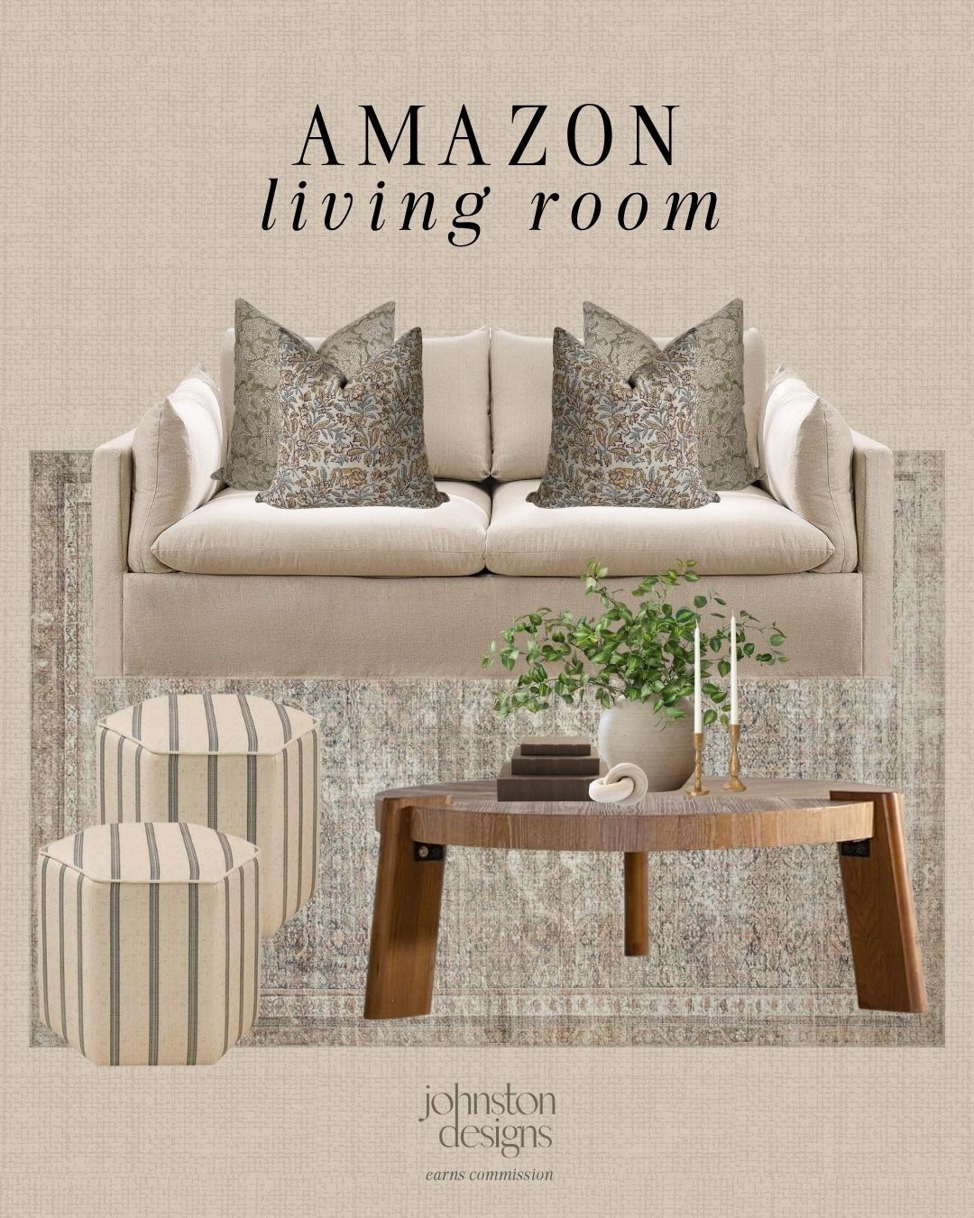 Amazon living room finds with soft neutrals and warm textures. An easy, layered look that feels calm, cozy and elevated. 🌿

Amazon living room decor, neutral living room, cozy living room ideas, organic modern living room, layered living room decor, warm neutral decor, amazon home finds, coffee table styling, living room inspo, home decor ideas, modern farmhouse. 

#ltkhome #ltkfinds #amazonhome #livingroomdecor #neutralhome #cozyhome #homedecor #decorinspo 

 #LTKHome