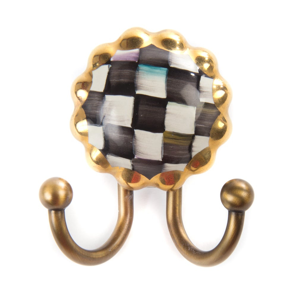 Courtly Check Round Hook | MacKenzie-Childs