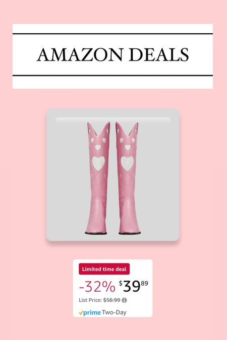Pink amazon cowgirl boots on sale perfect for Valentine’s Day 

Nashville outfit, texas outfit, AUSTIN outfit 