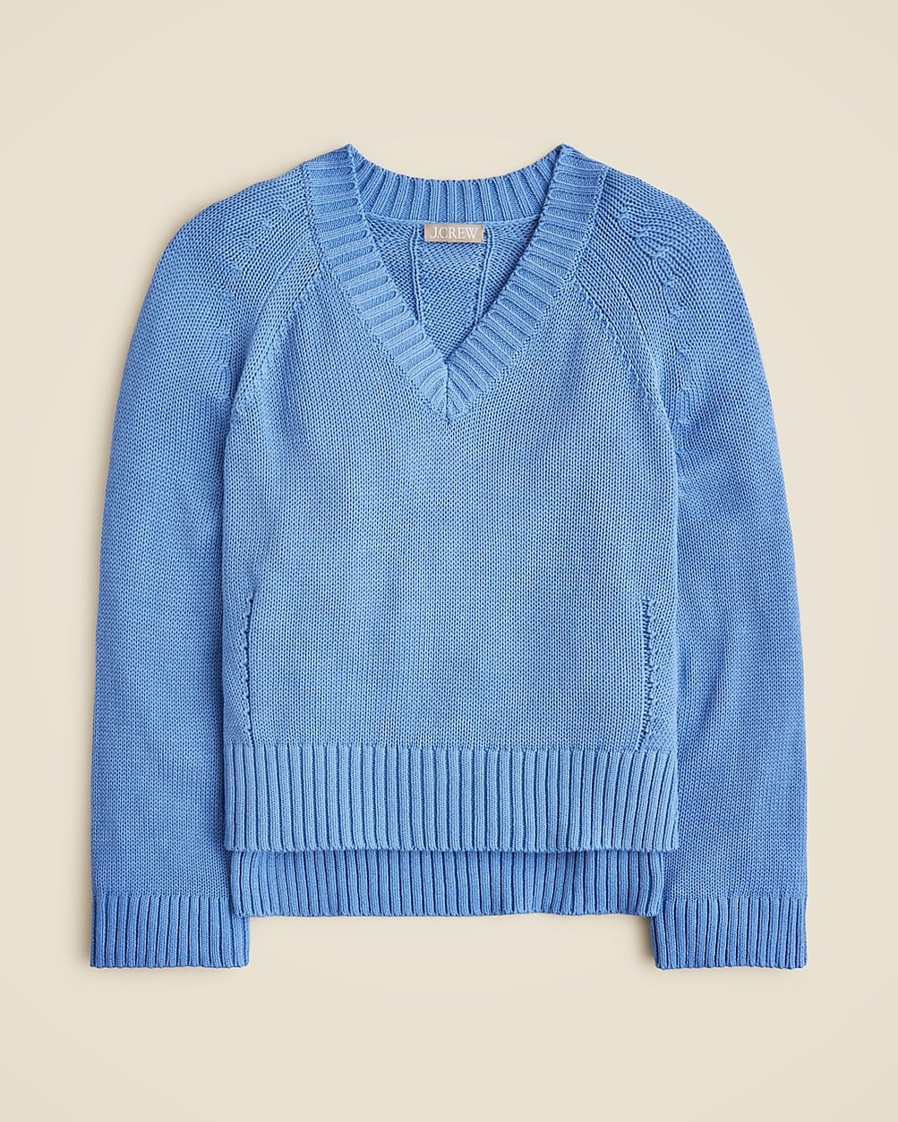 Heritage cotton relaxed V-neck sweater | J. Crew US