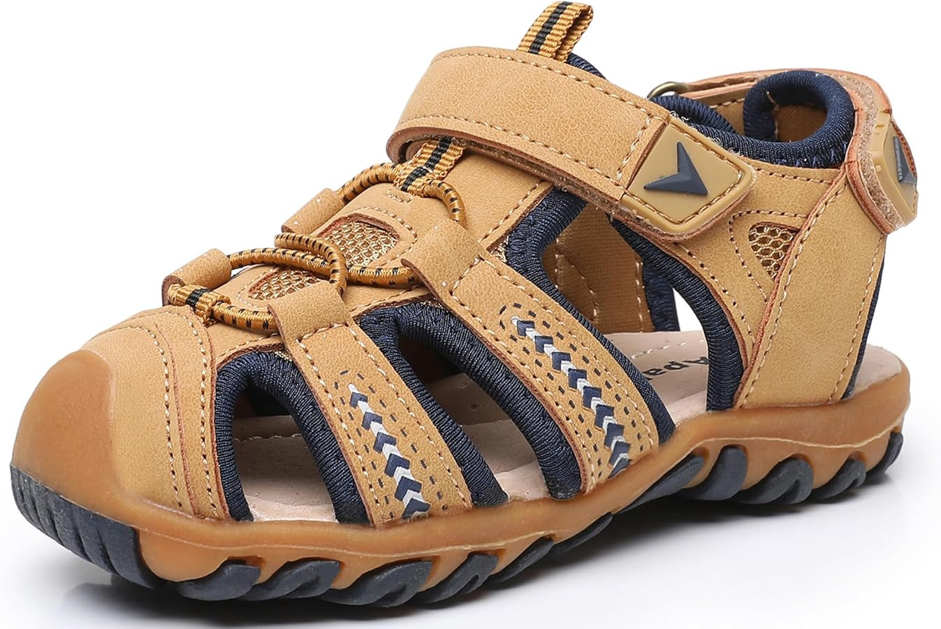 Apakowa Kid's Boy's Girl's Soft Sole Close Toe Sport Beach Sandals (Toddler/Little Kid) | Amazon (US)