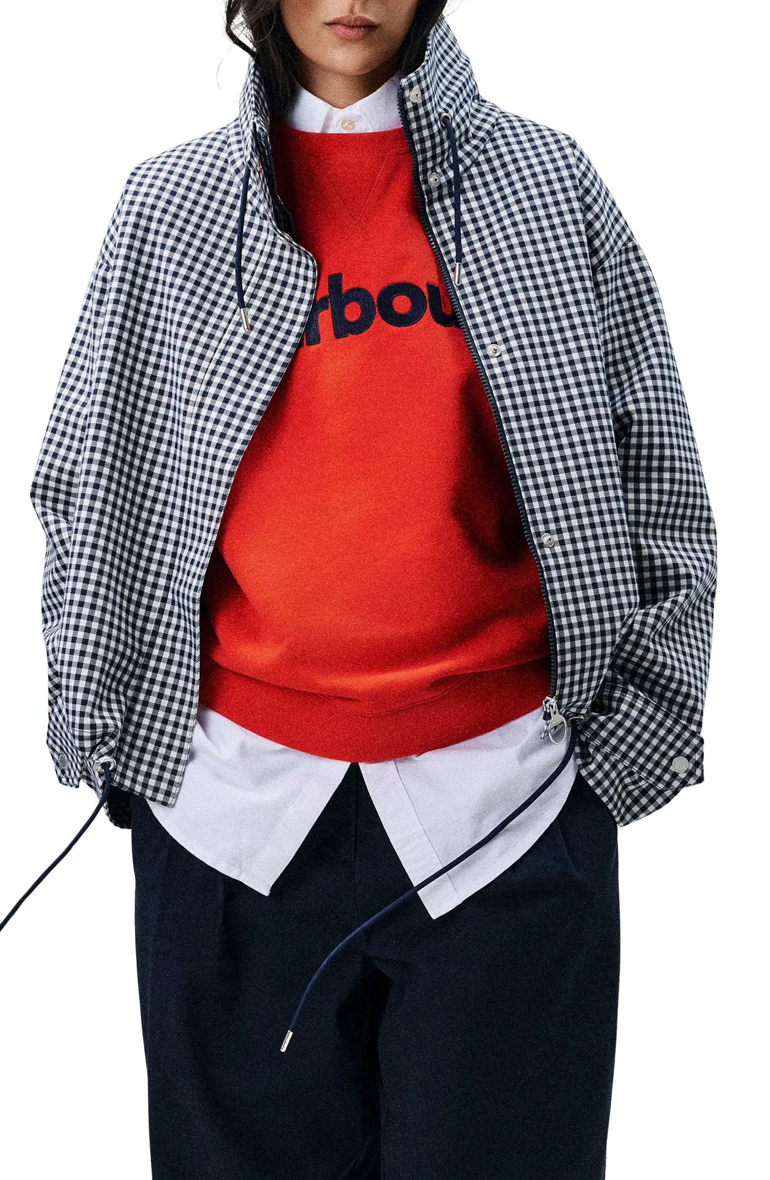 Bronwyn Showerproof Water Resistant Gingham Jacket | Nordstrom