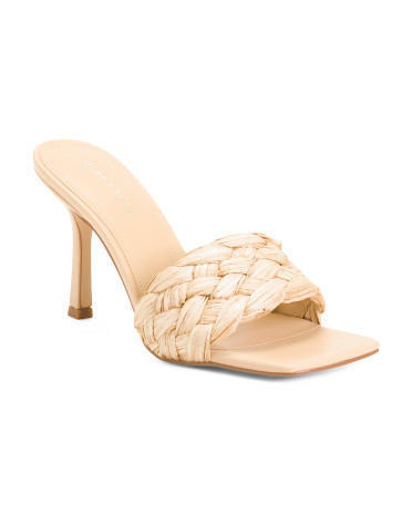 Barsana Raffia Heeled Sandals | TJ Maxx