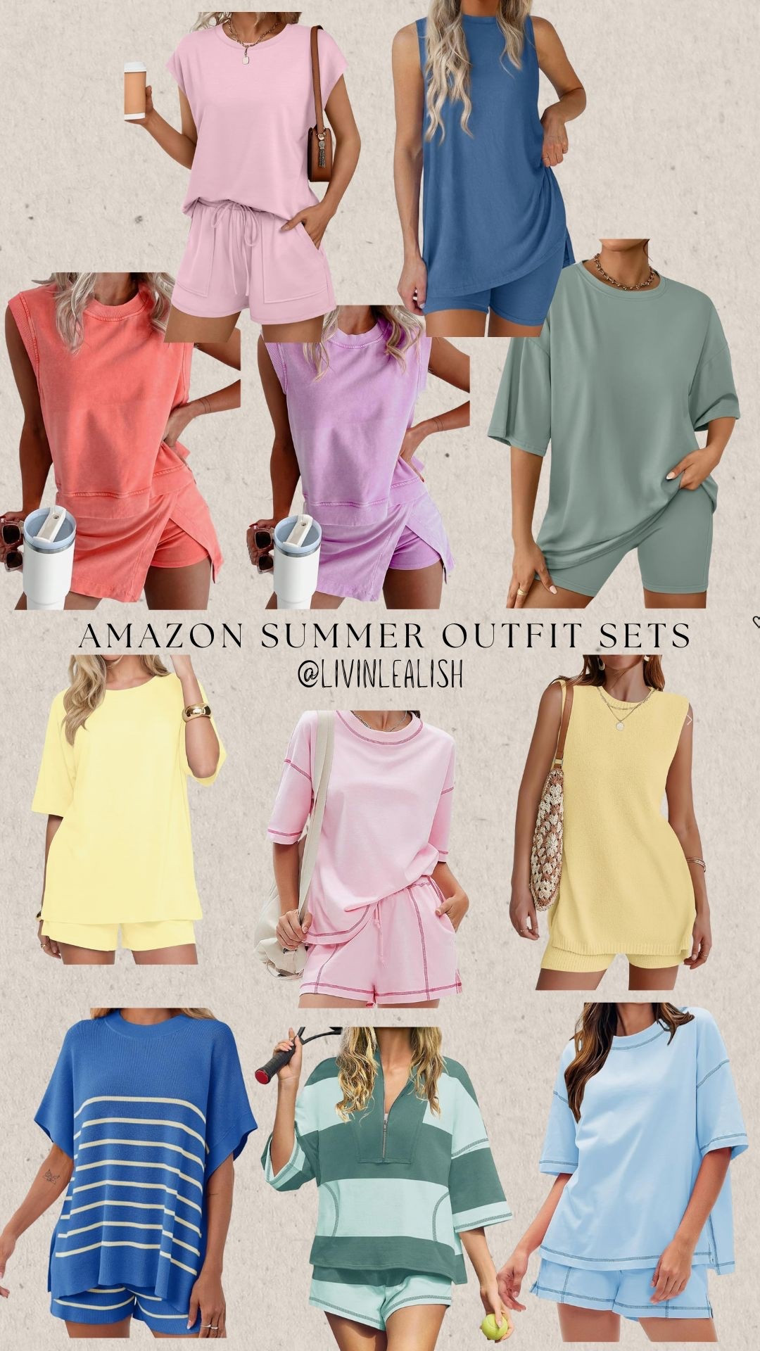 Amazon women's summer outfit sets! #amazonsets #outfitsets #summeroutfit 

#LTKActive #LTKootd #LTKTravel