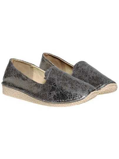 Grey Casual Thick-soled Flats | SHEIN
