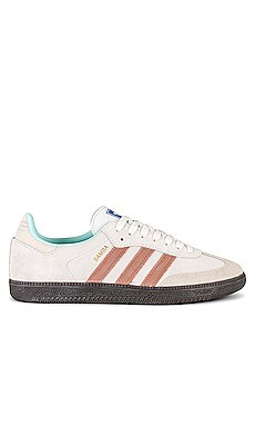 Samba OG Sneaker in Crystal White, Clay Strata, & Gum | Revolve Clothing (Global)