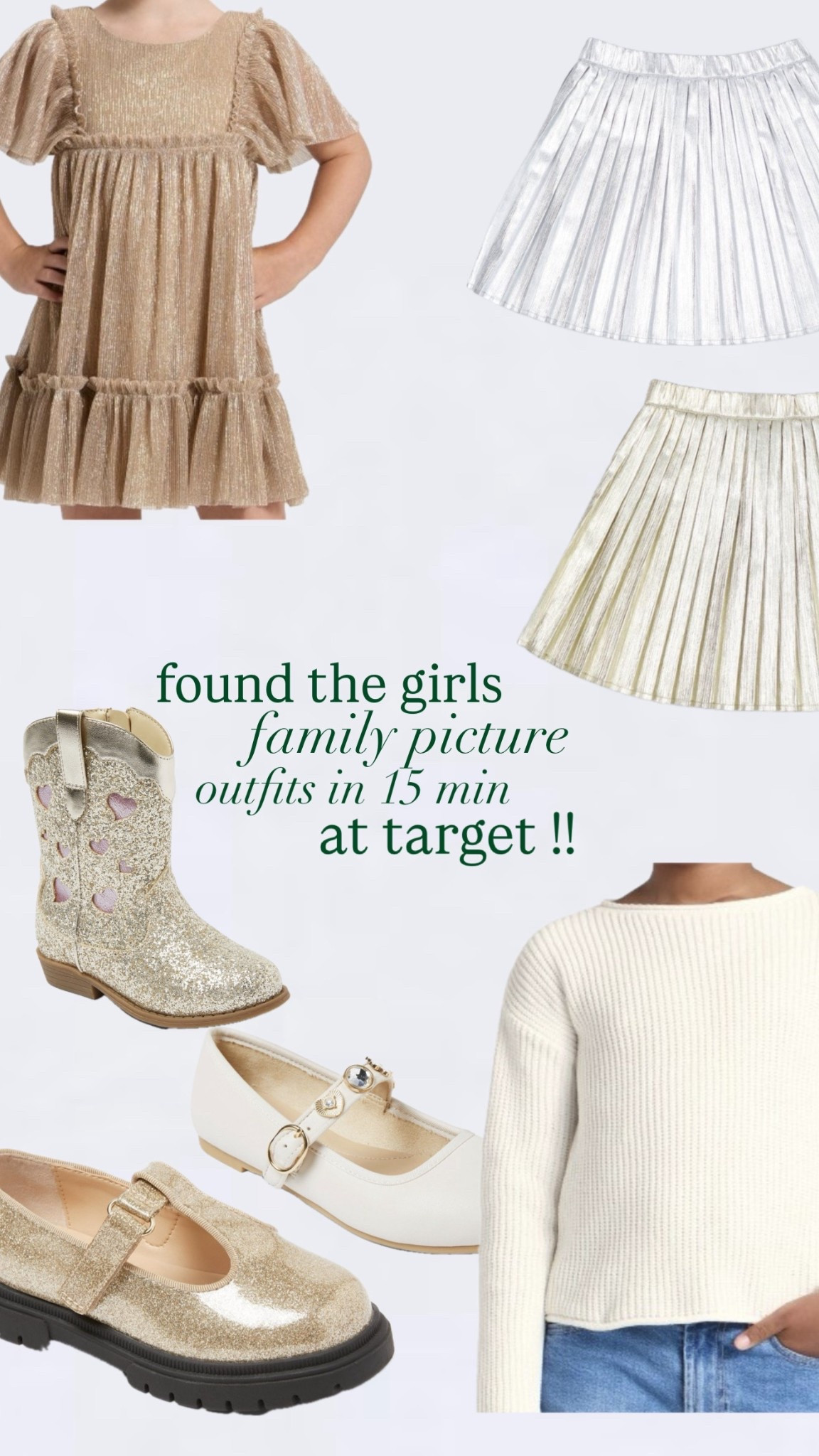 Quick and easy family picture idea for your girls!!! Decided to take pictures with 24 hour notice and found everything at Target! 🎯 

#LTKHoliday #LTKmomlife #LTKFamily
