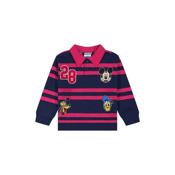 Cars Toddler Boy Long Sleeve Rugby Shirt, Sizes 12M-5T | Walmart (US)