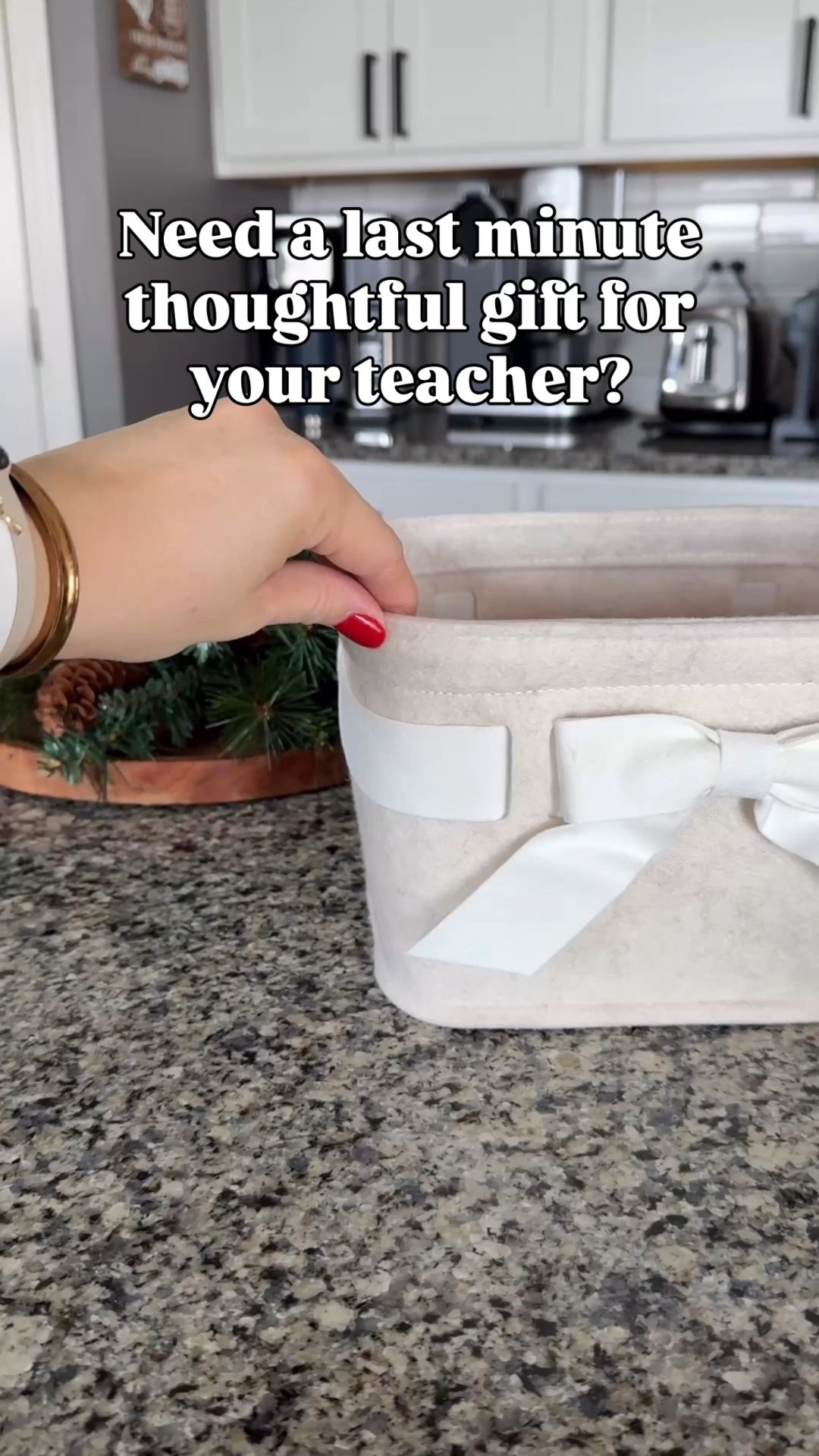 Last minute teacher gift idea — a basket of all their favorite things! Teachers need fuel, love snacks and who doesn’t want a little sugar or chocolate now and again? The gingerbread was too cute to pass up and the basket is neutral and easily reusable.

I like to be super intentional on my gifting like this so they’re not just shuffling around a bunch of generic stuff after the holidays!

#LTKHoliday #LTKFindsUnder50 #LTKGiftGuide