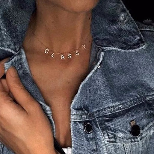 Name Custom Personalized Necklace | The Sis Kiss