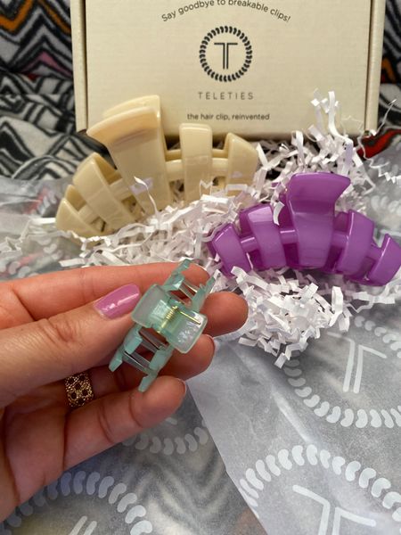 The classic claw clips by Teleties. Tiny, medium & large sizes. Hair accessories 

#LTKSeasonal #LTKFind