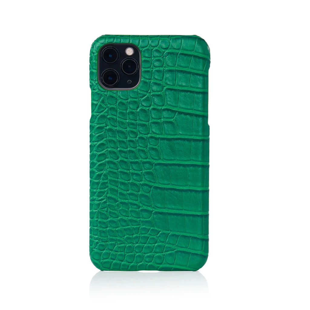 Emerald Faux Crocodile iPhone Case | Chic Geeks