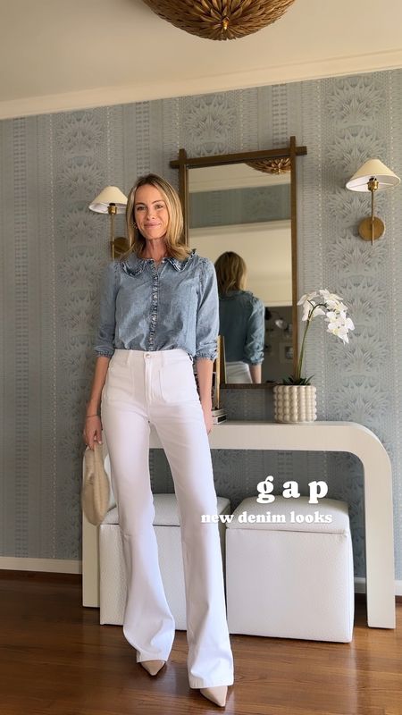Gap + Denim = 💙 … All the new spring shapes and styles are looking so good ( and there truly is something for everyone! ) Shop these now on my LTK and stories 💙 @gap #ad #howyouweargap
