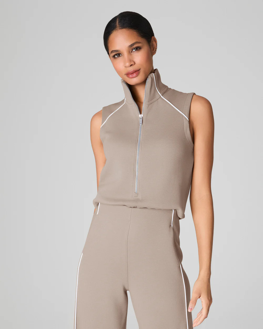 SPANX AirEssentials® Pique Sleeveless Mockneck Jumpsuit | Spanx