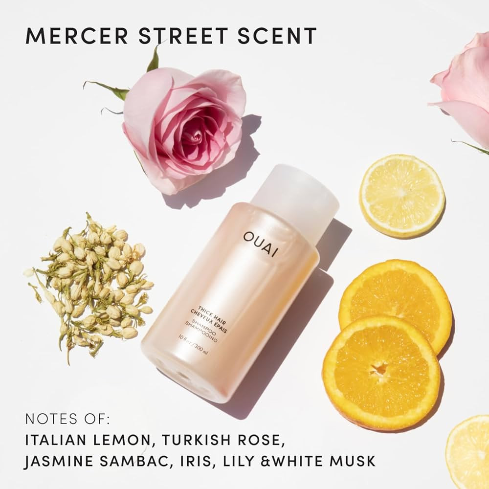 OUAI Thick Shampoo Refill - Moisturizing Shampoo with Keratin, Marshmallow Root, Shea Butter & Av... | Amazon (US)