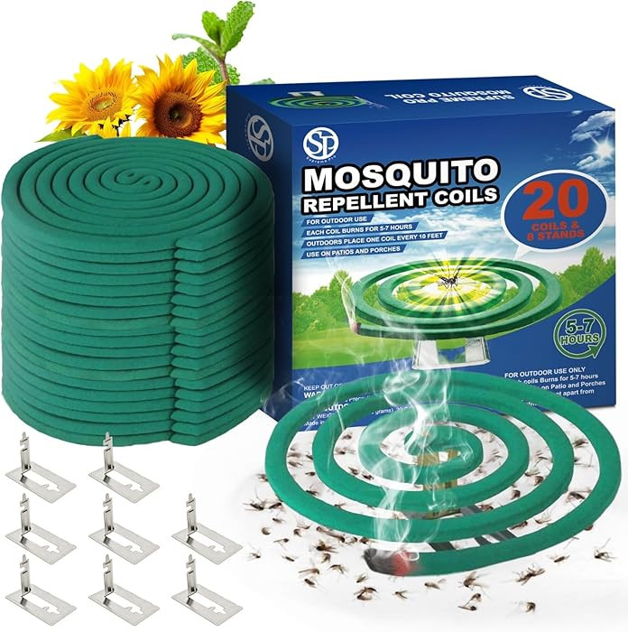Natural Essential Oil Scented Coils - Outdoor Use Reaches Up to 10 feet - Each Burns for 5-7 Hour... | Amazon (US)