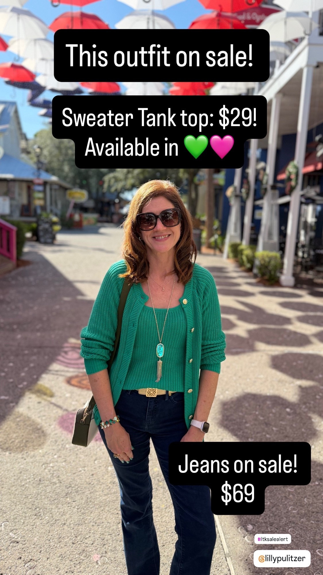 Lilly Pulitzer Sale
This entire outfit is on sale 💚

Wearing size S 

The sweater tank is such a great staple—lightweight, flattering, and perfect on its own or layered with the cardigan.

Jeans are also on sale and such a good everyday pair 🙌

Easy outfit you can wear now and into fall. 

casual outfit women
sweater tank outfit
cardigan outfit ideas
jeans outfit women
everyday outfit style
summer to fall outfit
casual chic outfit
women over 40 casual style
affordable outfit ideas

#casualstyle #everydayoutfit #outfitinspo
#ltkstyle #ltkfinds #ltksale
#styleover40 #over40style #easyoutfits
#falltransition #casualchic #momstyle



#LTKOver40 #LTKSeasonal #LTKSaleAlert