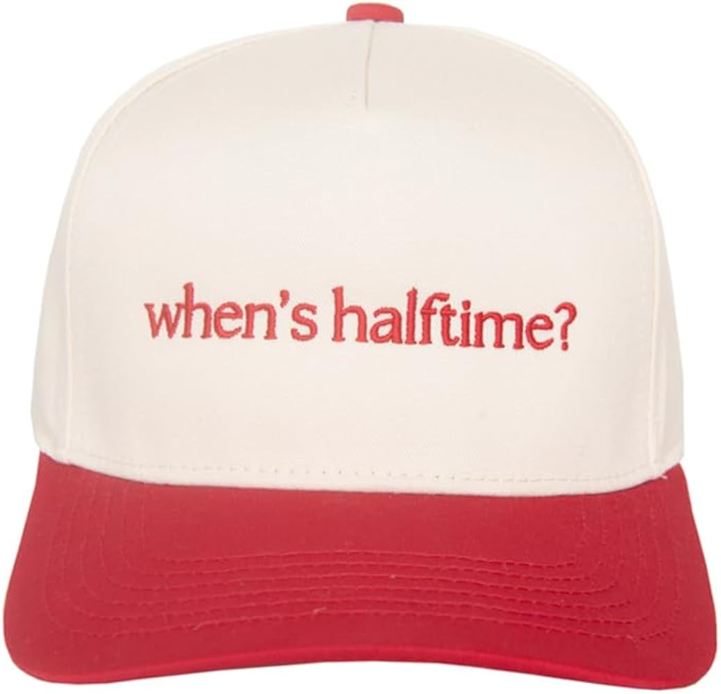 KATYDID When\u2019s Halftime Vintage Hat - Two-Toned Trucker Cap - Embroidered Baseball Hat for W... | Amazon (US)