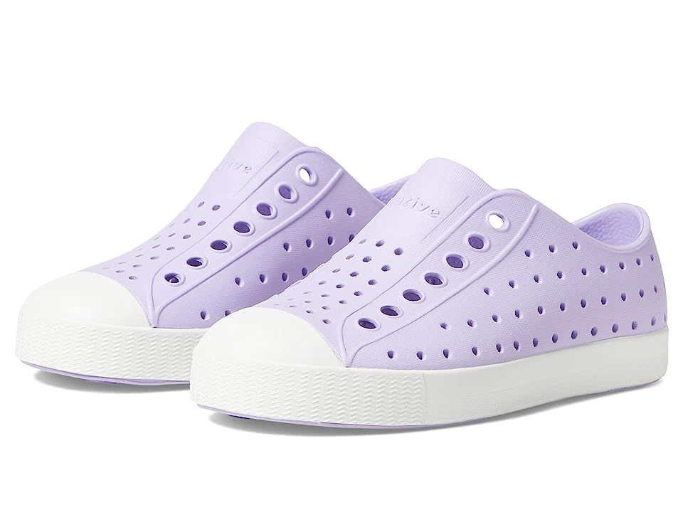 Native Shoes Kids Jefferson Slip-on Sneakers (Little Kid/Big Kid) (Healing Purple/Shell White) Kid's | Zappos