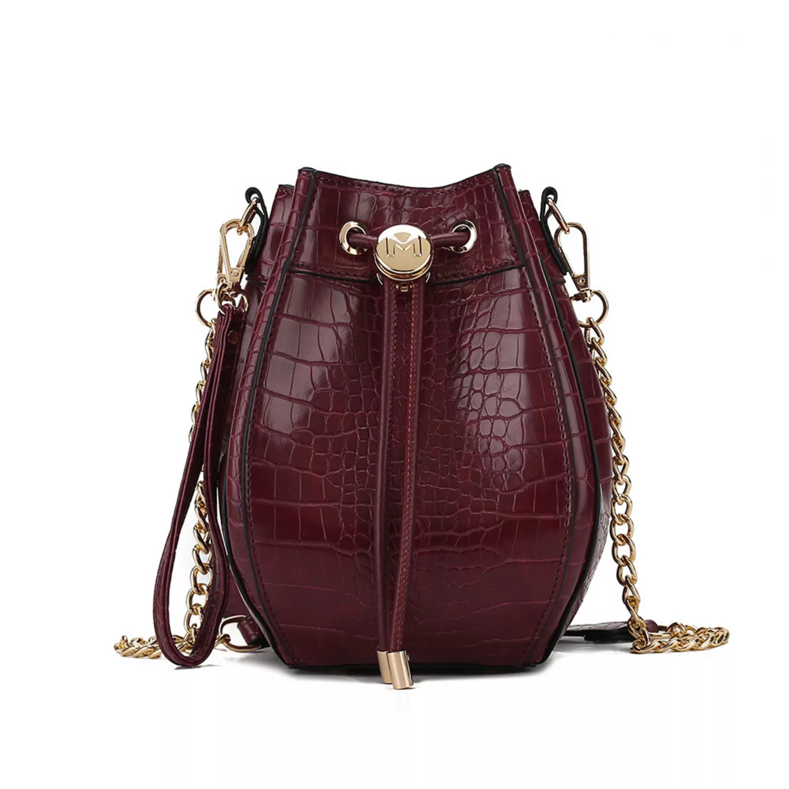 MKF Collection Cassidy Crocodile Embossed Womens Hobo Bucket Handbag by Mia K | Kohl's