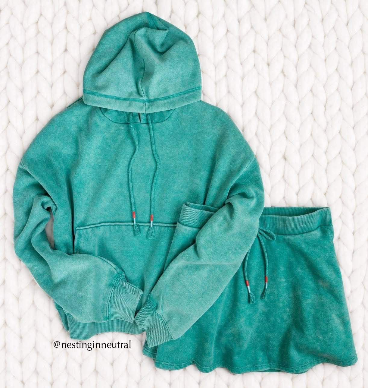 😱My jaw dropped when I saw this amazing hoodie and skort set!! Free People and Aerie inspired! This mineral wash is trending big and I’m here for it. 😍You won’t believe this pr!ce!🙌 
Limited sizes in the green, but the gorgeous fuchsia is fully stocked. 

Summer, active, set

#LTKU #LTKSeasonal #LTKActive