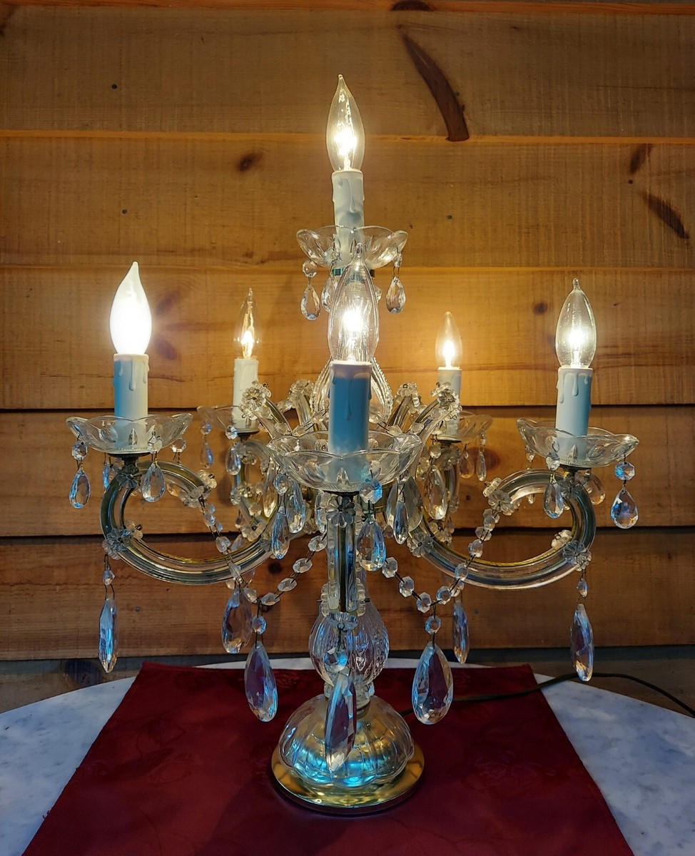VINTAGE 5 ARM FRENCH STYLE CANDELABRA ELECTRIC MADE IN ITALY  | eBay | eBay US