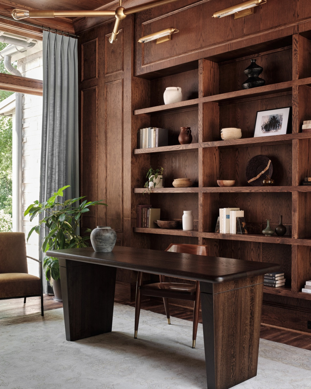 For our Franklin project, we created a beautiful study off of the primary bedroom that’s a perfect oasis to be productive!