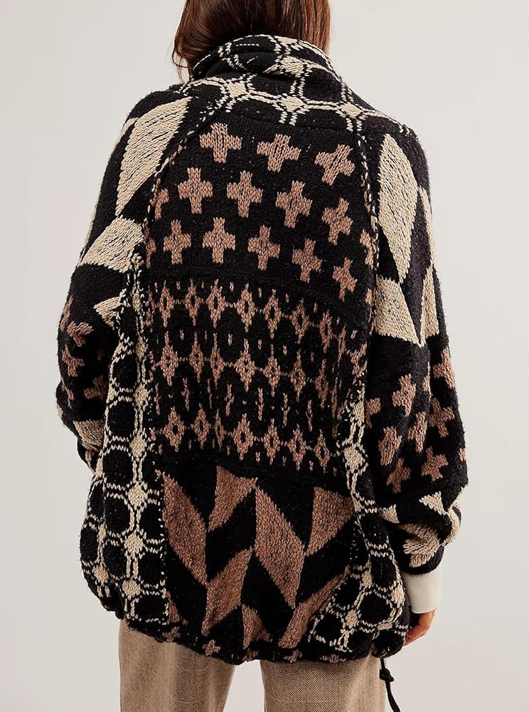 Cardigan Sweaters for Women Button Down Shawl Collar Oversized Sweater Coats Y2k Print Cardigans ... | Amazon (US)