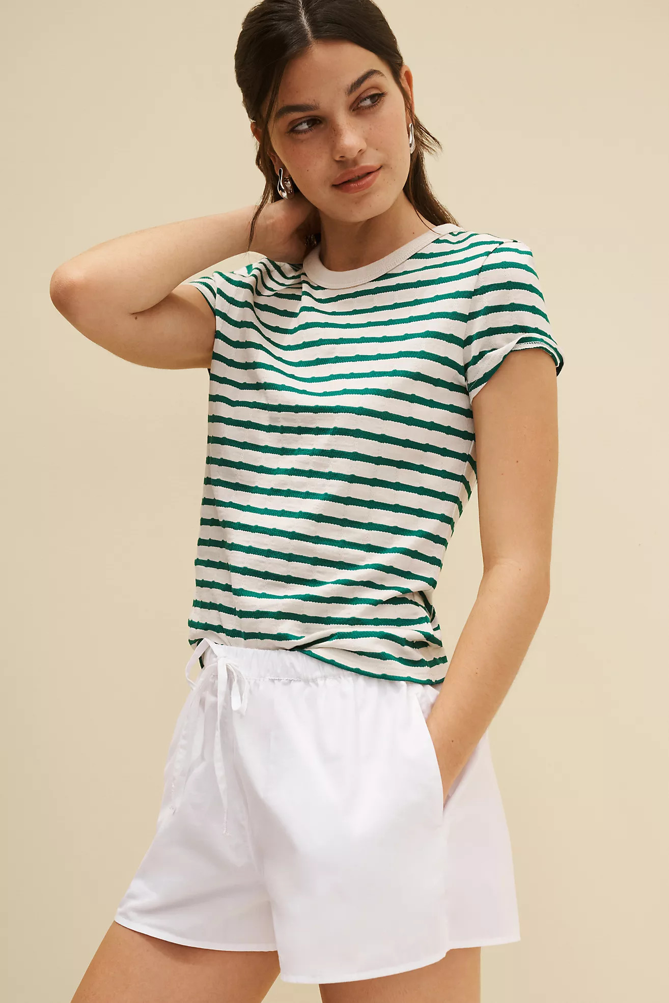 Nation LTD Laurence Shrunken Tee | Anthropologie (US)