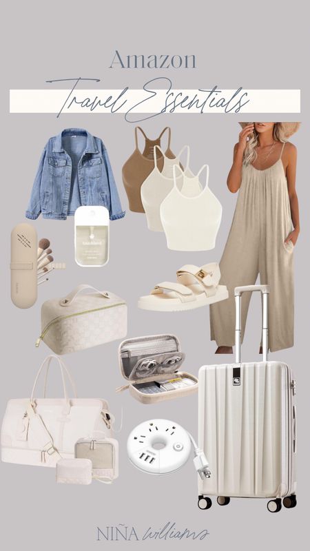 Amazon Travel Essentials! Summer travel outfit - summer sandals - travel bag 

#LTKFindsUnder100 #LTKTravel