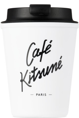 White 'Café Kitsuné' Tumbler | SSENSE