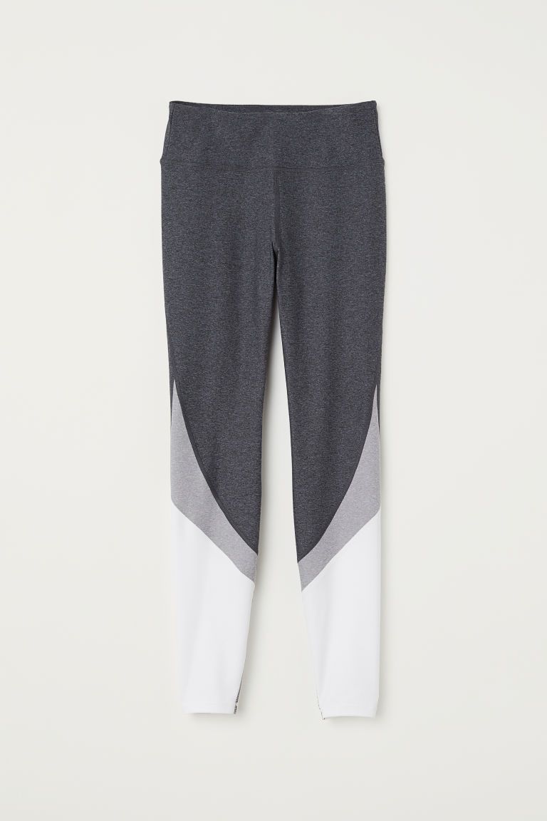 H & M - Sports Tights - Gray | H&M (US + CA)