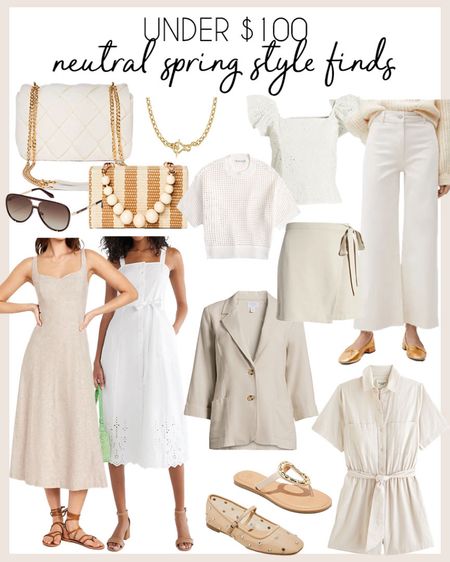 Neutral spring fashion finds under $100!

#springstyle

Spring style. Affordable spring fashion. Wide leg white jeans. Linen blend romper. Linen blazer for spring. Target spring dress. Walmart spring dress. White eyelet dress. White gold chain crossbody. White eyelet spring top  

#LTKstyletip #LTKfindsunder100 #LTKSeasonal