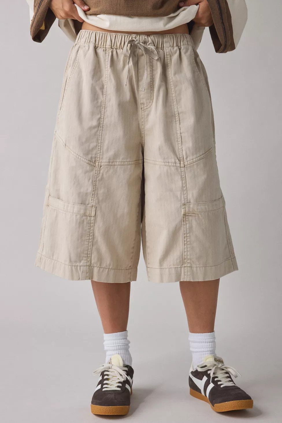 BDG Mario Pull-On Cotton Utility Jort | Urban Outfitters (US and RoW)