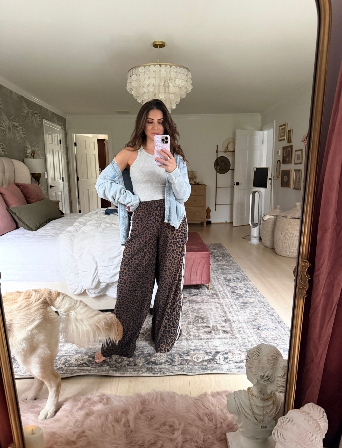 OOTD ✨ Oversized denim shirt is OLD so I’m linking similar from @Aritzia  , the tank is the viral Amazon built-in bra one and I’m obsessed 🤩 pants are Adidas and selling out fast!

#LTKootd #LTKSeasonal #LTKSaleAlert