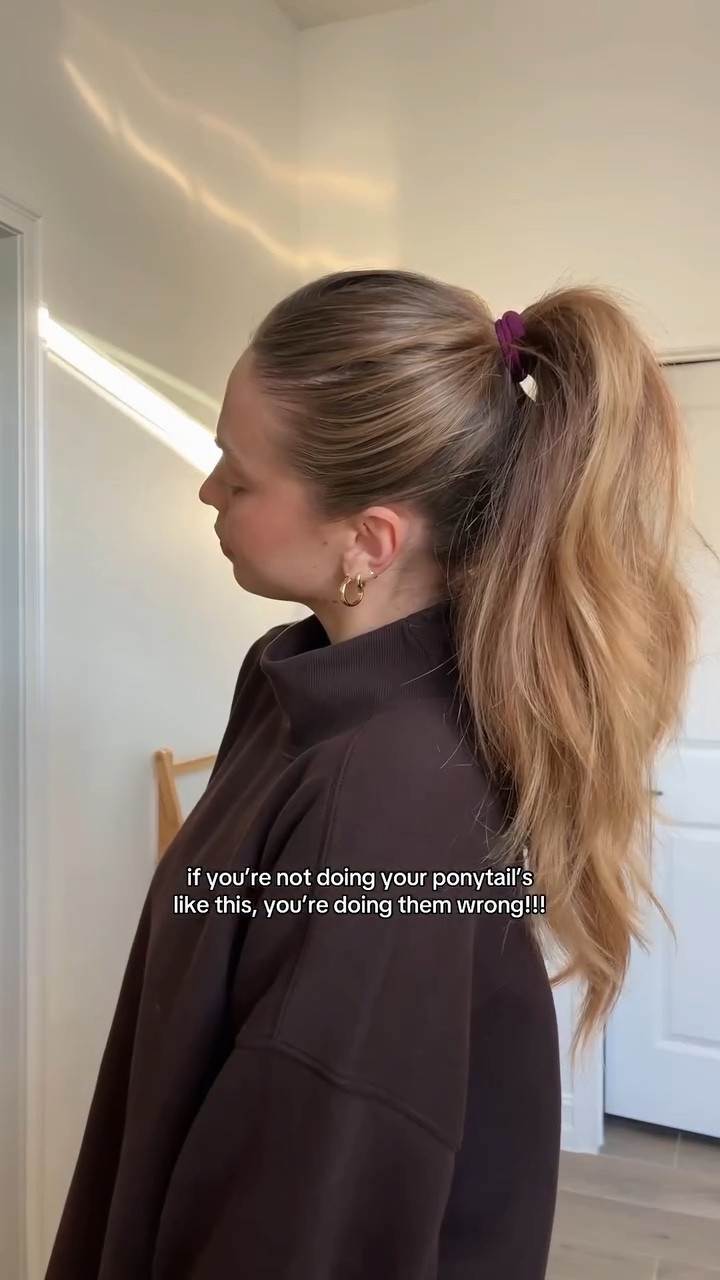 PONY HACK! 🤎 for extra volume & looks like a Barbie pony 👱🏼‍♀️

#LTKStyleTip #LTKFindsUnder50 #LTKBeauty