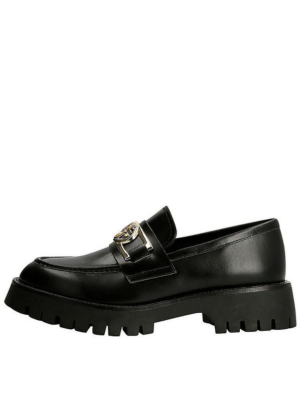 Guess Ilary Platform Loafer - Black | Very (UK)